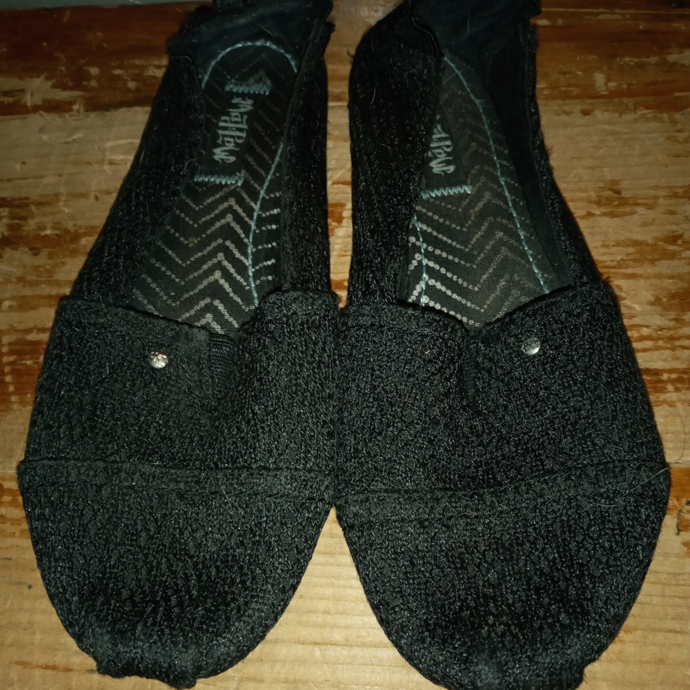 Black slip on shoes 8